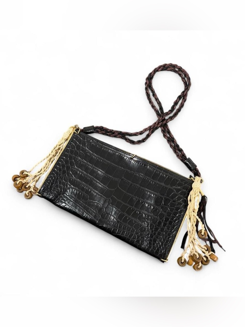 Elizabeth and James Reversible Clutch / Crossbody Bag